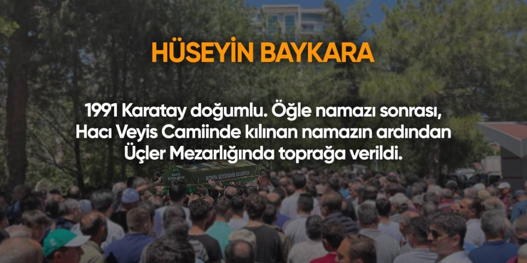 Konya'da bugün vefat edenler | 22 Ekim 2024 9